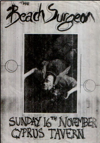 The Beach Surgeon at The Cyprus Tavern, Princess Street, Manchester 